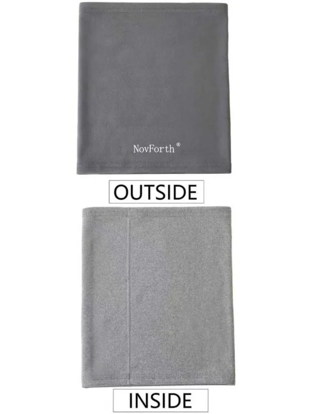 2-Pack Winter Neck Warmers for Men & Women - Thick Windproof Gaiter Face Scarves
